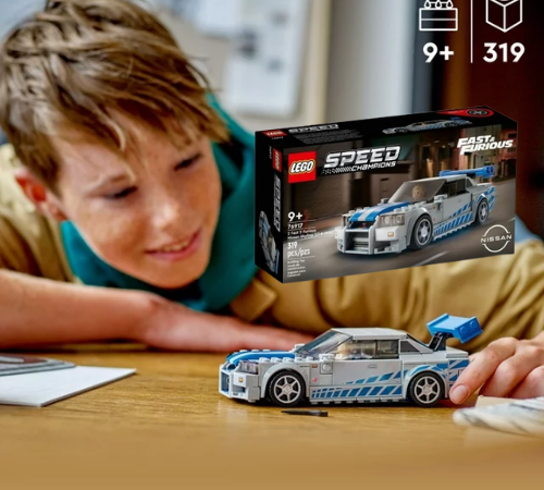 LEGO Speed Champions 319-Piece 2 Fast 2 Furious Nissan Skyline Building Kit $19.99 (Reg. $25)