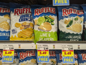 Ruffles Potato Chips As Low As $2.25 At Kroger (Regular Price $5.99)
