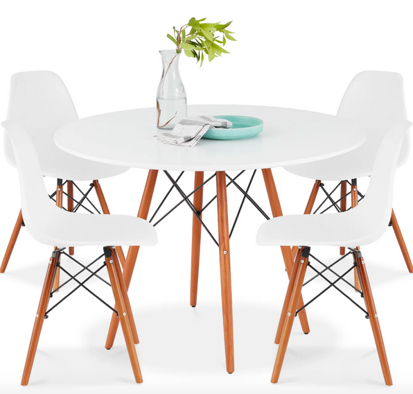 5-Piece Mid-Century Modern Dining Set