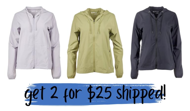 Hurley Women’s Outdoor Shell Jackets | 2 for $25 with Code