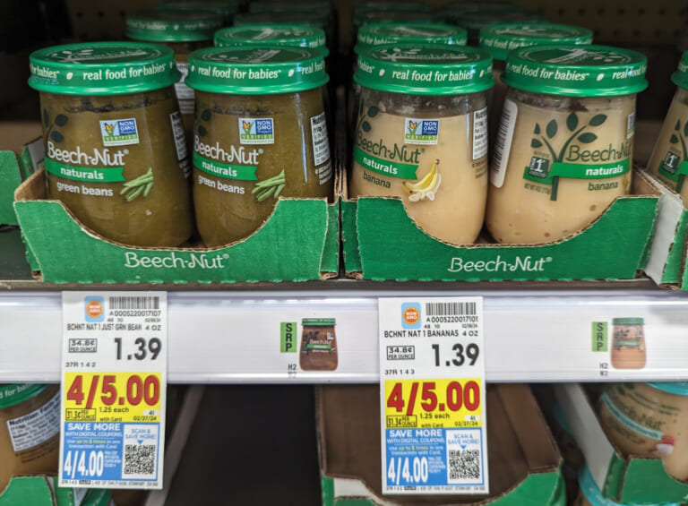 Beech-Nut Baby Food Jars As Low As $1 At Kroger