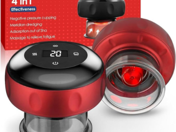 Immerse yourself in the therapeutic benefits of Smart Cupping Therapy Massager Set for just $26.59 After Code + Coupon (Reg. $69.98) + Free Shipping