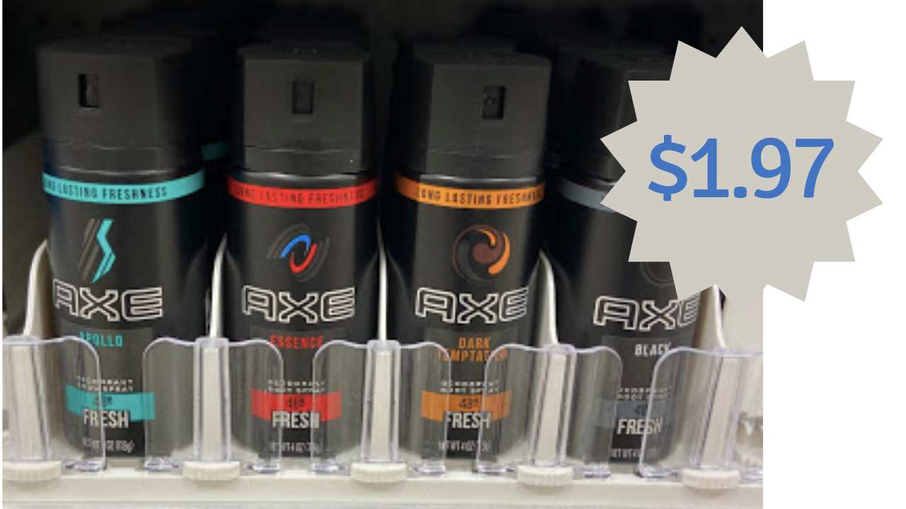 $1.97 Axe Body Spray at CVS