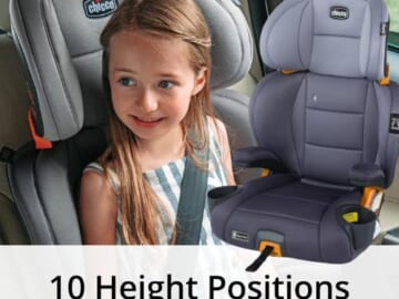 Chicco KidFit ClearTex Plus 2-in-1 Belt-Positioning Booster Car Seat $80 Shipped Free (Reg. $100) – Lilac, 40-100 lbs.