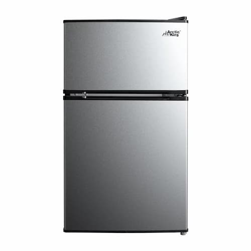 Arctic King 3.2 Cu ft Two Door Mini Fridge with Freezer