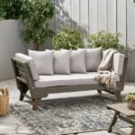 Koray 65.5'' Acacia Outdoor Patio Daybed