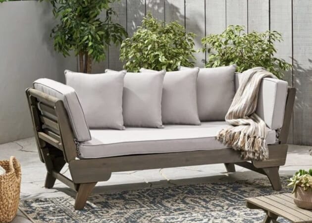 *HOT* Koray 65.5” Acacia Outdoor Patio Daybed only $159.99 shipped (Reg. $530!)