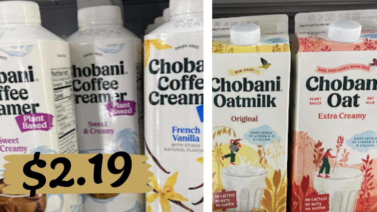 $2.19 Chobani Oatmilk & Coffee Creamer at Publix