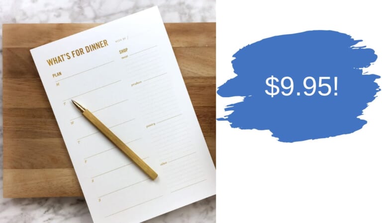 Amazon | 50 Sheet Meal Planning Pad $9.95 (reg. $12.95)