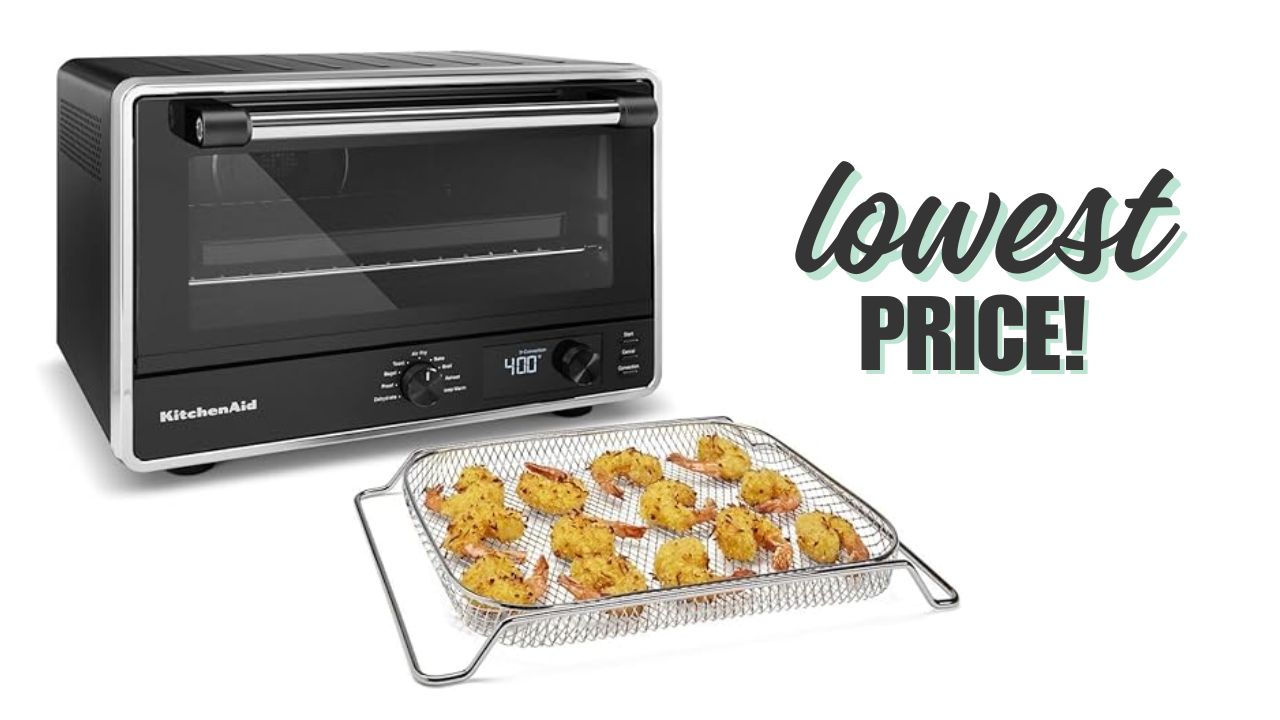 Lowest Price Alert! KitchenAid Countertop Oven & Air Fryer $140 (reg. $220)
