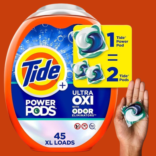 Tide Ultra Oxi 45-Count Power Pods Laundry Detergent as low as $12.54 After Coupon (Reg. $19.46) + Free Shipping – 28¢/Pod