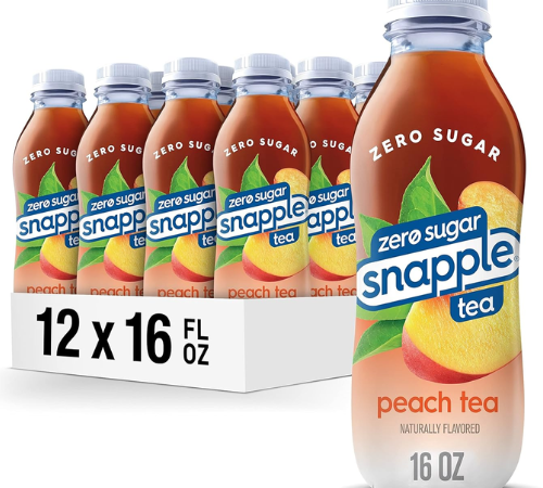 Snapple 12-Pack Zero Sugar Peach Tea as low as $11.88 Shipped Free (Reg. $17) – 99¢/16 Oz Bottle