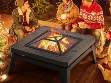 Embrace the warmth and ambiance of a cozy fire with Yaheetech 34.5in Fire Pits for Outside for just $55.85 After Coupon (Reg. $79.79) + Free Shipping