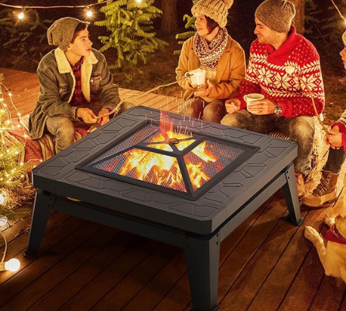 Embrace the warmth and ambiance of a cozy fire with Yaheetech 34.5in Fire Pits for Outside for just $55.85 After Coupon (Reg. $79.79) + Free Shipping