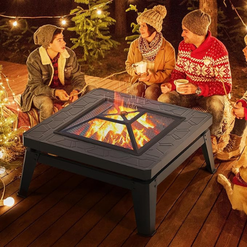 Embrace the warmth and ambiance of a cozy fire with Yaheetech 34.5in Fire Pits for Outside for just $55.85 After Coupon (Reg. $79.79) + Free Shipping