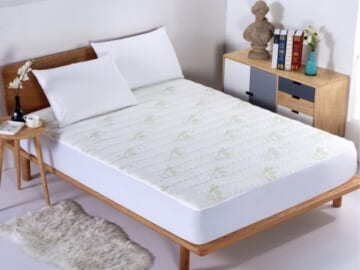 Aloe Vera Hypoallergenic Bamboo Mattress Pad