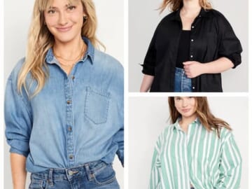 Women's Oversized Button Down Shirts