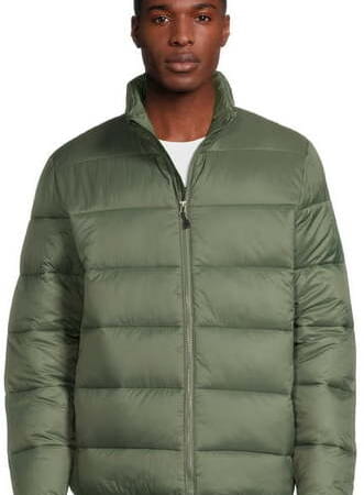 Swiss Tech Men's Packable Puffer Jacket for $9 + free shipping w/ $35