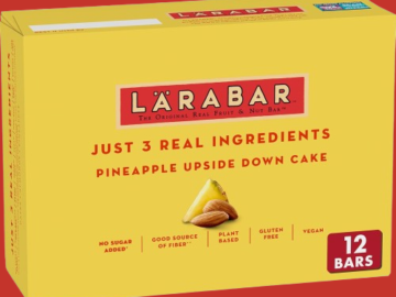 Larabar 12-Count Pineapple Upside Down Cake Bars as low as $7 Shipped Free (Reg. $10) – 58¢/1.6 Oz Bar