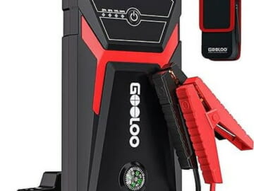 Gooloo 1,500A Car Jump Starter for $39 + free shipping