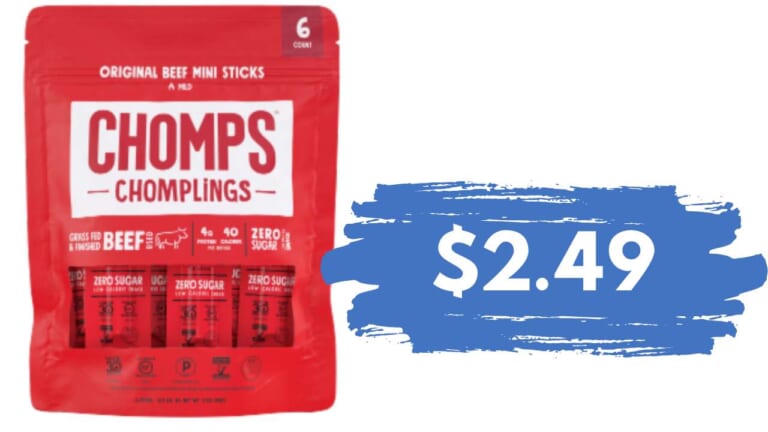 Save $3 on Chomps Meat Sticks| $2.49 at Publix