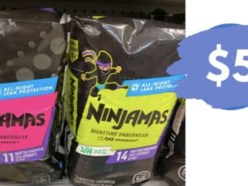$5 Pampers Ninjamas Nighttime Training Underwear at CVS
