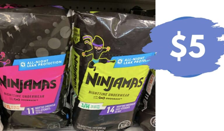 $5 Pampers Ninjamas Nighttime Training Underwear at CVS