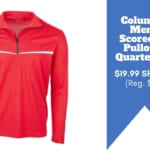 Columbia Men’s Scorecard Pullover Quarter Zip $19.99 (Reg. $90)