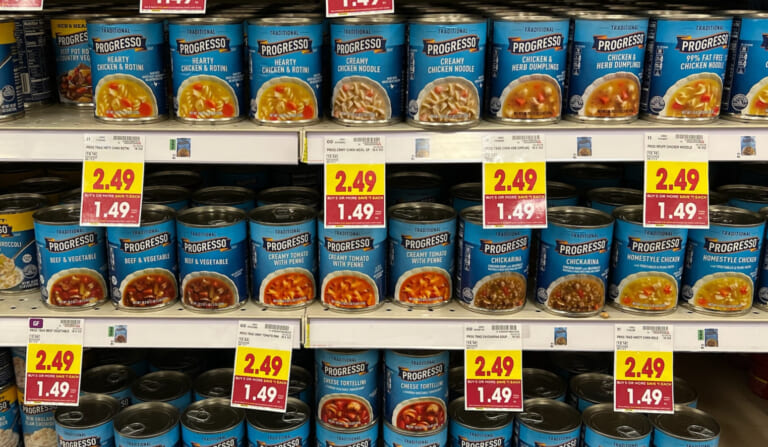 Progresso Soup As Low As $1.24 Per Can At Kroger