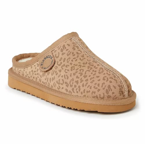 Fireside By Dearfoams Dempsey Kids' Genuine Shearling Clog Slippers