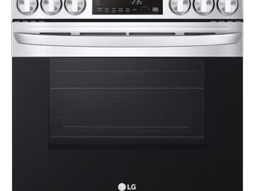 LG 6.3-Cu. Ft. Smart Slide-In Electric True Convection Range for $1,000 + free shipping