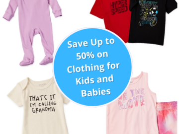 Save Up to 50% on Clothing for Kids and Babies as low as $3.99 (Reg. $8+) – thru 3/7!