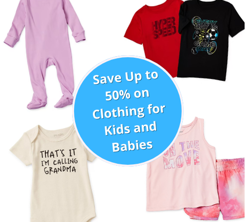 Save Up to 50% on Clothing for Kids and Babies as low as $3.99 (Reg. $8+) – thru 3/7!