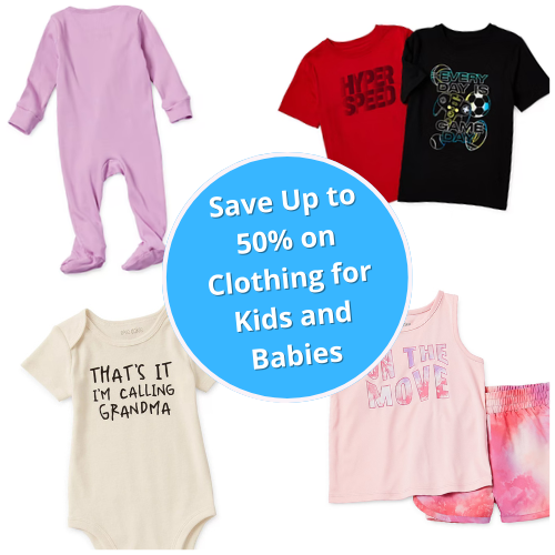 Save Up to 50% on Clothing for Kids and Babies as low as $3.99 (Reg. $8+) – thru 3/7!