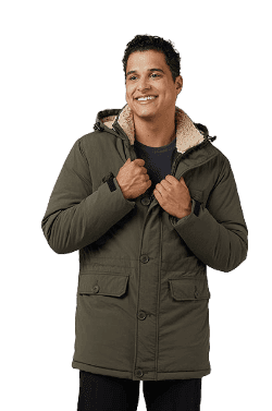 32 Degrees Men's Commuter Tech Sherpa-Lined Parka for $25 + free shipping