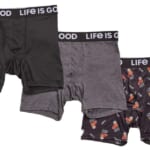 Life Is Good Life is Good Men's Super Soft Boxer Briefs: 6 pairs for $20 + free shipping