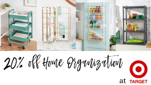 20% off Storage & Organization Items at Target Thru 3/9