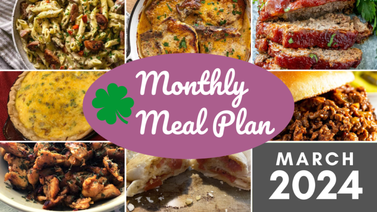 Southern Savers FREE March 2024 Monthly Meal Plan (Freezer/Pantry Edition)