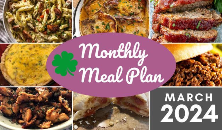 Southern Savers FREE March 2024 Monthly Meal Plan (Freezer/Pantry Edition)