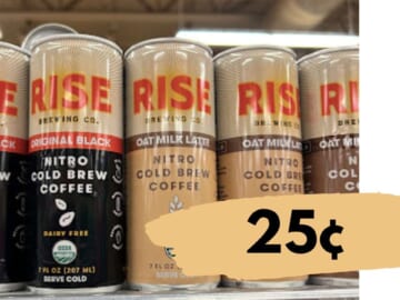 Get Rise Nitro Cold Brew Coffee for 25¢