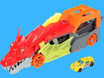 Hot Wheels City Dragon Launch Transporter Toy Set $10.19 (Reg. $17) – LOWEST PRICE! Includes 1 Toy Car! Great Gift Idea for Kids!