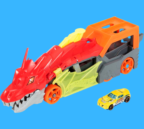 Hot Wheels City Dragon Launch Transporter Toy Set $10.19 (Reg. $17) – LOWEST PRICE! Includes 1 Toy Car! Great Gift Idea for Kids!