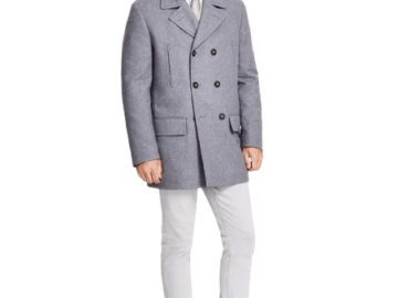 Michael Kors Men's Classic Fit Double-Breasted Wool Blend Peacoats for $84 + free shipping