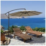 10-Foot Patio Offset Hanging Umbrella