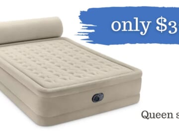 Intex 18-Inch Queen Headboard Air Mattress Only $39 at Walmart