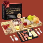 Deluxe Expandable Bamboo Appetizer, Cheese & Charcuterie Board Set With Chillable Slate Board $29.99 After Code (Reg. $74.95) + Free Shipping