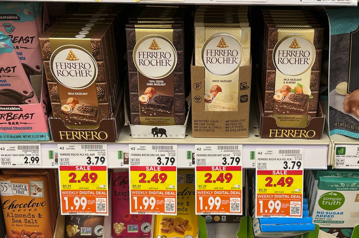 Ferrero Rocher Chocolate Bar Just $1.99 At Kroger