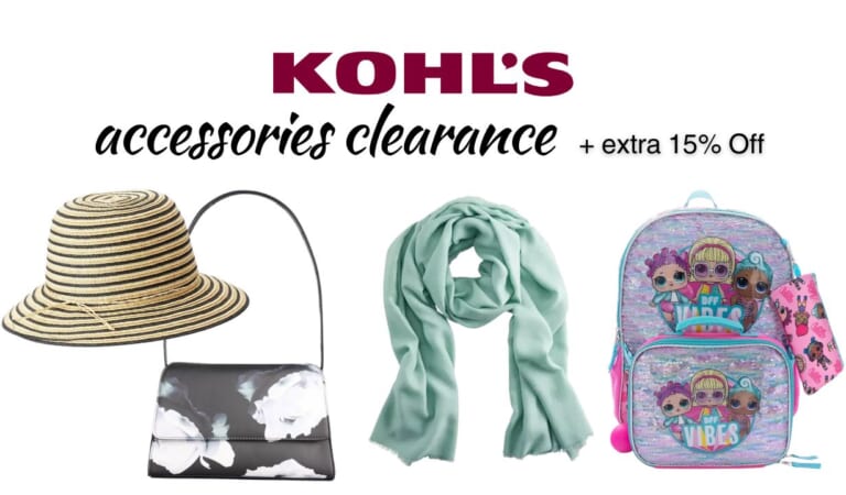 Save Big on Kohl’s Clearance Accessories! Bags, Hats, Scarves & More!