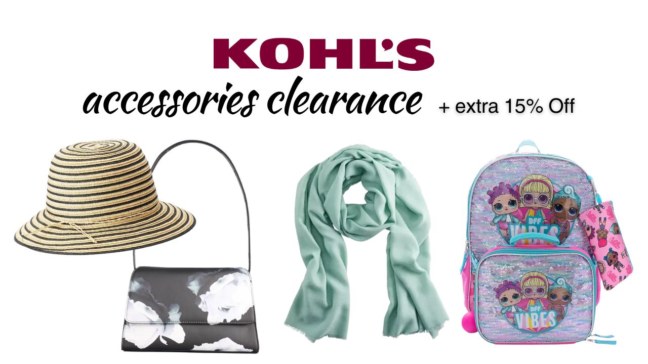 Save Big on Kohl’s Clearance Accessories! Bags, Hats, Scarves & More!