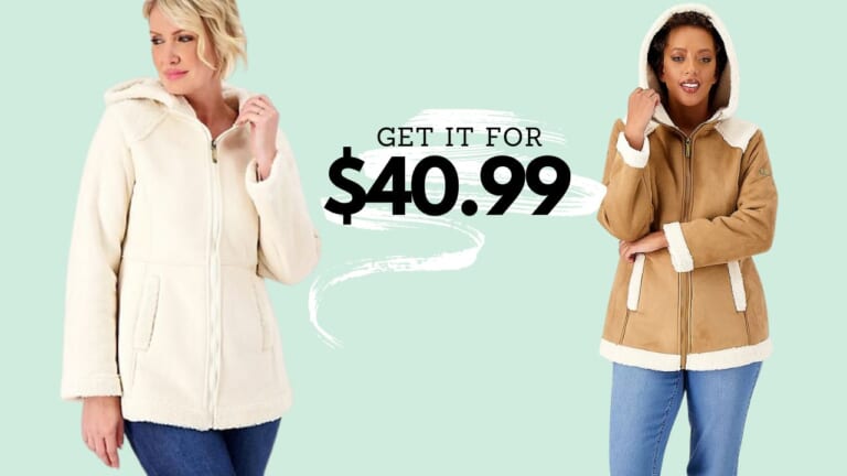 QVC | $40.99 Koolaburra by Ugg Faux Suede Hooded Coat